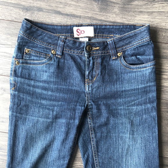 Blue Denim Straight Leg Jeans - Picture 2 of 3